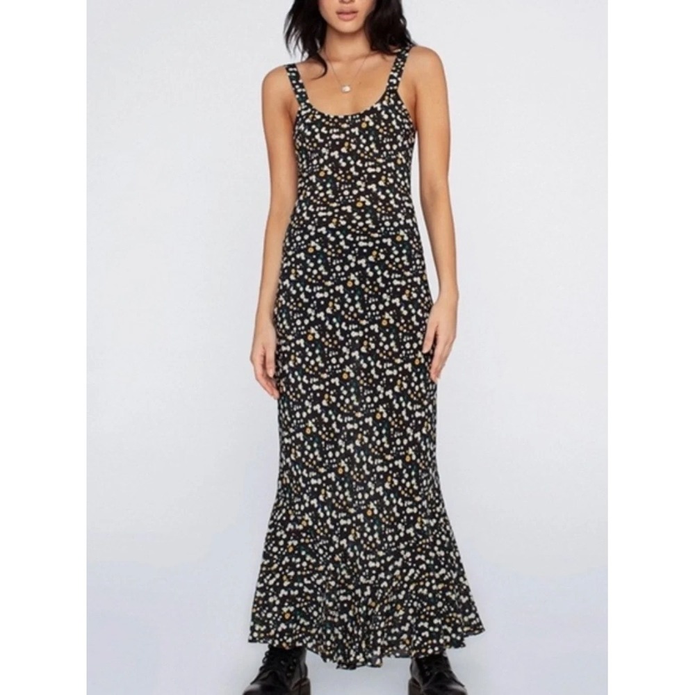 Realisation Par  Silk Floral Maxi Dress Small